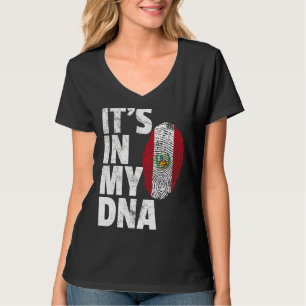 It's In My Dna Peruvian Peru Flag   Souvenir T-Shirt