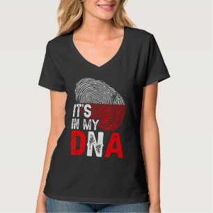 It's In My Dna Poland Flag Fingerprint Patriotic T-Shirt