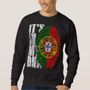 It's In My Dna Portugal Graphic For Men Portuguese Sweatshirt