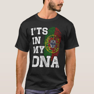 It's In My DNA Portuguese Fingerprint Proud Portug T-Shirt