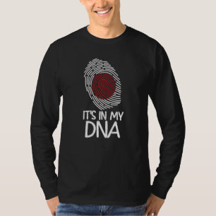 It's In My DNA Proud Japanese Flag Fingerprint T-Shirt