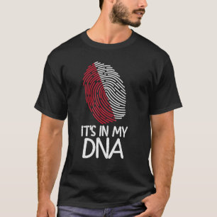 It's In My DNA   Proud Polish Flag Fingerprint T-Shirt