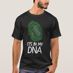 It's In My DNA Proud Saudi Flag Fingerprint T-Shirt