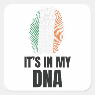 It's In My DNA Proud To Be From Ireland Square Sticker