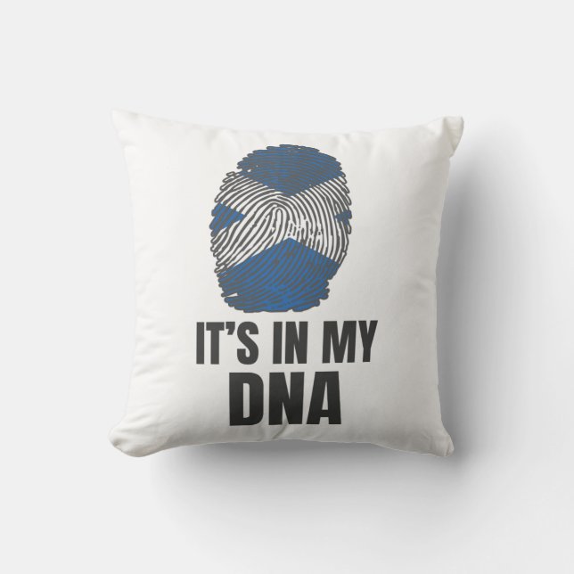 It's In My DNA Proud To Be From Scotland Gift Cushion (Front)