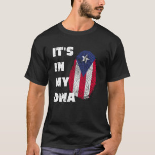 IT'S IN MY DNA - PUERTO RICO PRIDE FINGERPRINT PR T-Shirt