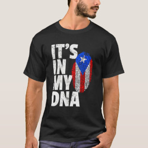 It's In My Dna Puerto Rico Rican Flag  Men Women K T-Shirt