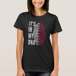 It's In My Dna Qatar Flag Qatari T-Shirt
