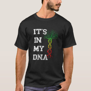 It's In My Dna Rasta Reggae Roots Rastafarian Musi T-Shirt