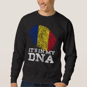 It's In My DNA Romanian American Gifts Cool Romani Sweatshirt