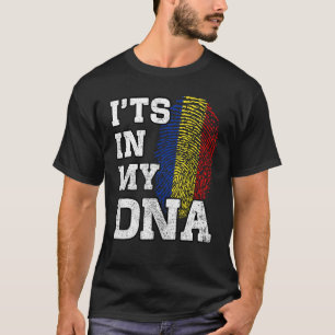 It's In My DNA Romanian Fingerprint Proud Romania T-Shirt