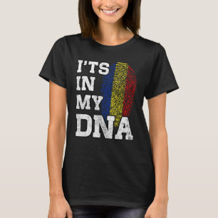 It's In My DNA Romanian Fingerprint Proud Romania T-Shirt