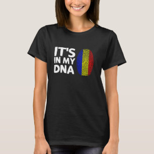 It's In My DNA Romanian Flag Fingerprint Romania T-Shirt