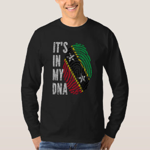 It's In My Dna Saint Kitts And Nevis Flag Kittian T-Shirt