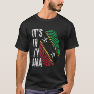 IT's IN MY DNA Saint Kitts And Nevis Flag Men Wome T-Shirt