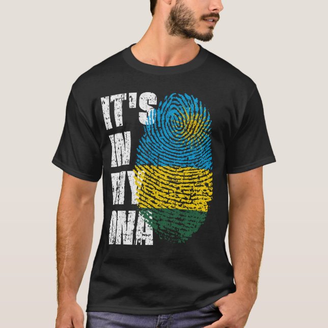 IT'S IN MY DNA Saint Lucia Flag Boy Girl Gift T-Shirt (Front)