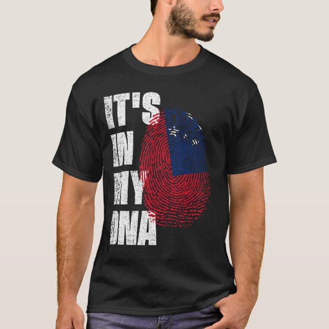 IT'S IN MY DNA Samoa Flag T-Shirt (Front)