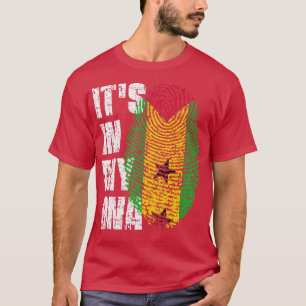 ITS IN MY DNA Sao Tome and Principe Flag Sao Tomea T-Shirt
