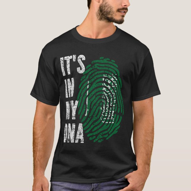 IT'S IN MY DNA Saudi Arabia Flag Men Women Kids T-Shirt (Front)