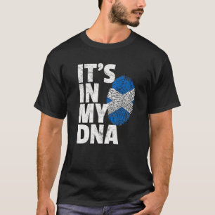 IT's IN MY DNA Scottish Scotland Flag Christmas Gi T-Shirt