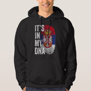 It's In My Dna Serbia Flag Serbian Soccer Team Hoodie