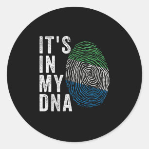 It's In My DNA - Sierra Leone Flag Classic Round Sticker