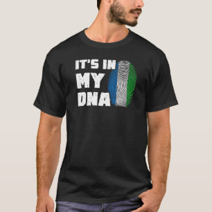 It's In My DNA Sierra Leone Flag Fingerprint Men W T-Shirt