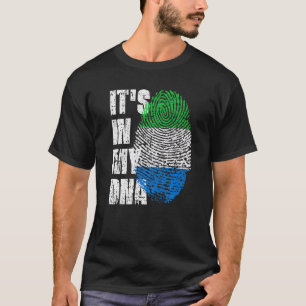 It's In My Dna Sierra Leone Flag Sierra Leonean T-Shirt