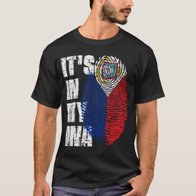 IT'S IN MY DNA Sint Maarten Flag St. Maartener T-Shirt (Front)