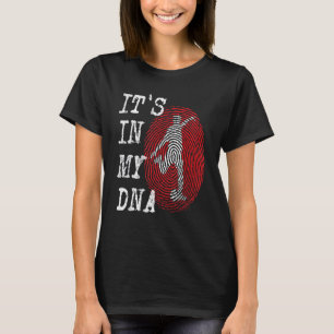 IT'S IN MY DNA Soccer Player Fingerprint Graphic D T-Shirt