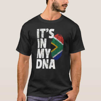 It's In My Dna South African Africa Flag T-Shirt