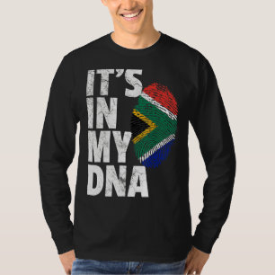 It's In My Dna South African Africa Flag T-Shirt
