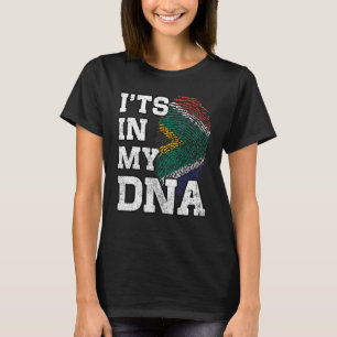 It's In My DNA South African Fingerprint Proud Afr T-Shirt