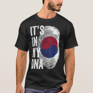 It's In My Dna South Korean Flag South Korea Socce T-Shirt