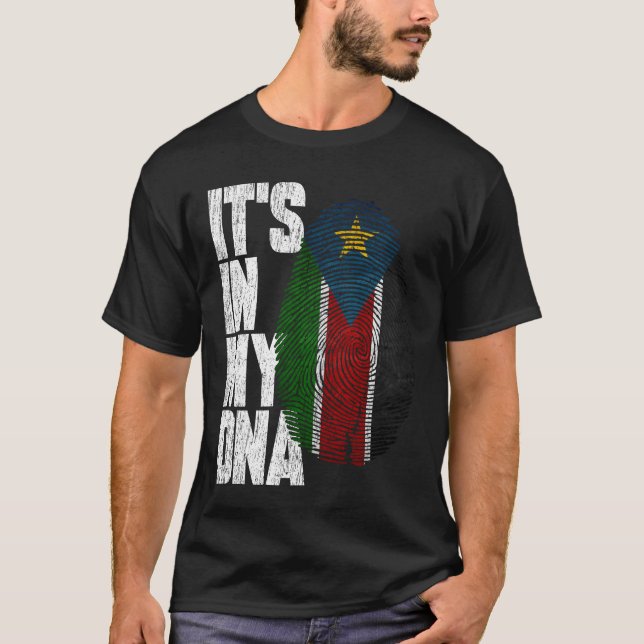 It's In My DNA South Sudanese Proud South Sudan T-Shirt (Front)