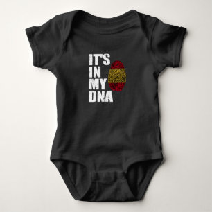 It's In My DNA Spain Spanish Flag Baby Bodysuit