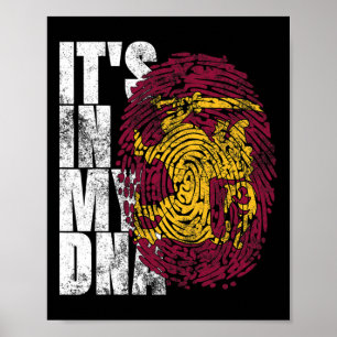 It's In My Dna Sri Lankan Asian Gifts Ceylon Sri L Poster