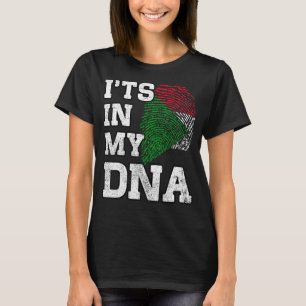 It's In My DNA Sudanese Fingerprint Proud Sudan Fl T-Shirt