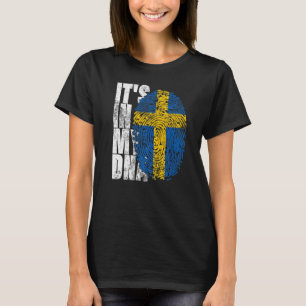 It's In My Dna Sweden Graphic For Men Women Swedis T-Shirt