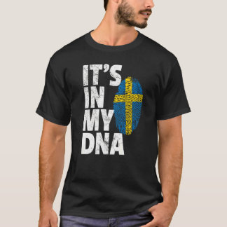 It's In My Dna Sweden Swedish Flag Men Women T-Shirt