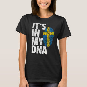 It's In My Dna Sweden Swedish Flag   Men Women T-Shirt