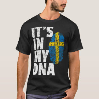 It's In My Dna Sweden Swedish Flag   Men Women T-Shirt