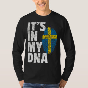 It's In My Dna Sweden Swedish Flag   Men Women T-Shirt
