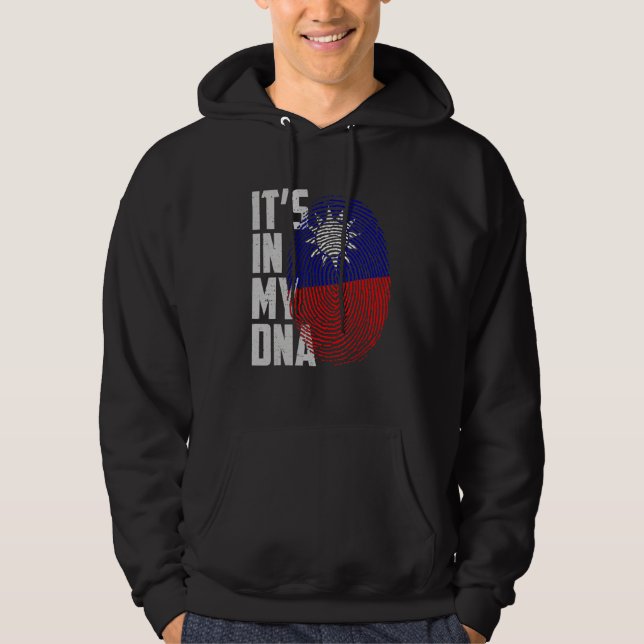 It's In My DNA Taiwan Taiwanese Flag Taiwan Finger Hoodie (Front)