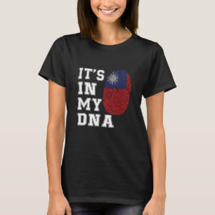 It's In My DNA Taiwanese Proud Taiwan Flag T-Shirt