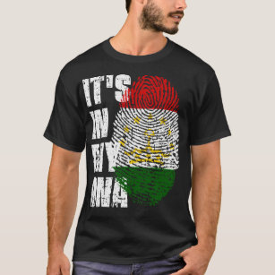 ITS IN MY DNA Tajikistan Flag Boy Girl Gift T-Shirt