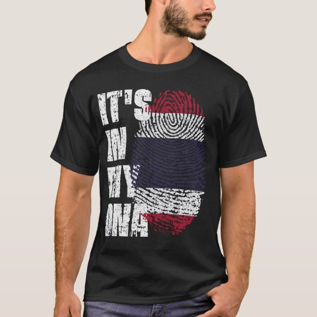 IT'S IN MY DNA Thailand Flag Boy Girl Gift T-Shirt (Front)