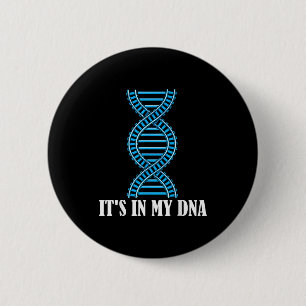 Its In My Dna Train Track Railfan Railroad Lover  6 Cm Round Badge