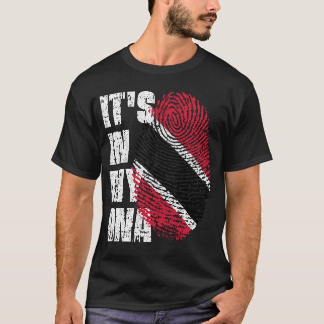 IT'S IN MY DNA Trinidad and Tobago Flag Boy Girl  T-Shirt (Front)