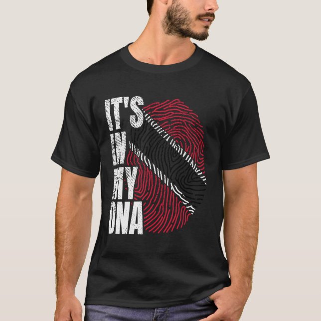 It'S In My Dna Trinidad And Tobago Flag Proud T-Shirt (Front)